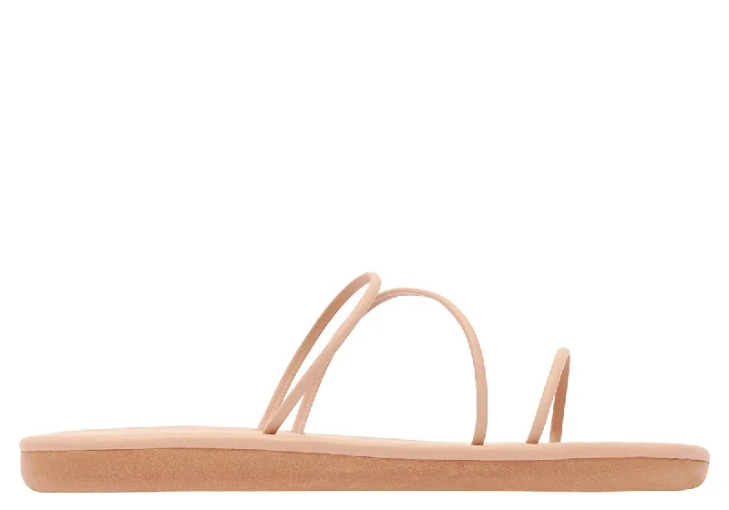 Sustainable Women's Recycled Material Sandals in Beige for Eco - Conscious ShoppersPolytimi Flip Flop Sandals Biscotto