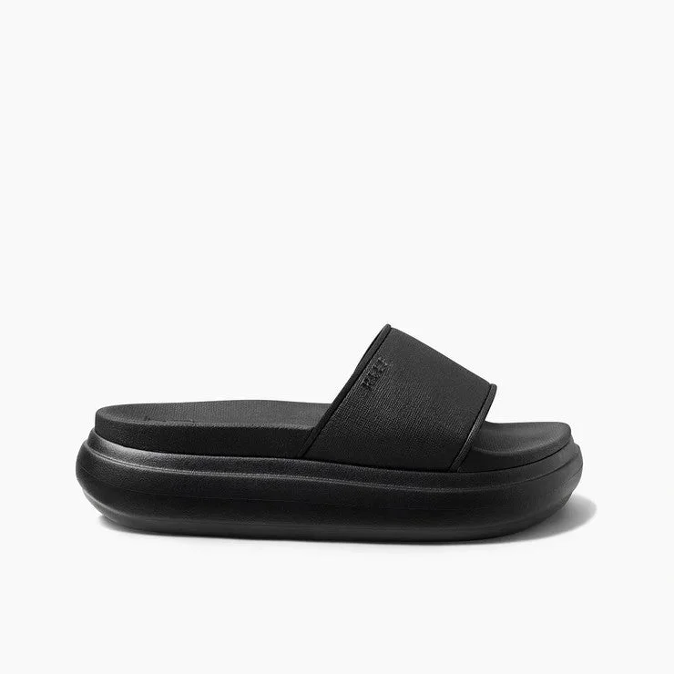 Women's Cork - Soled Espadrille Sandals with a Rope - Trimmed Upper in Navy for a Summer VibeReef Sandals Super-Cushy Slide With Elevate