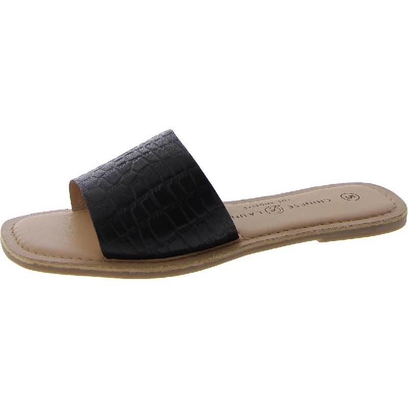 black crocodile leather