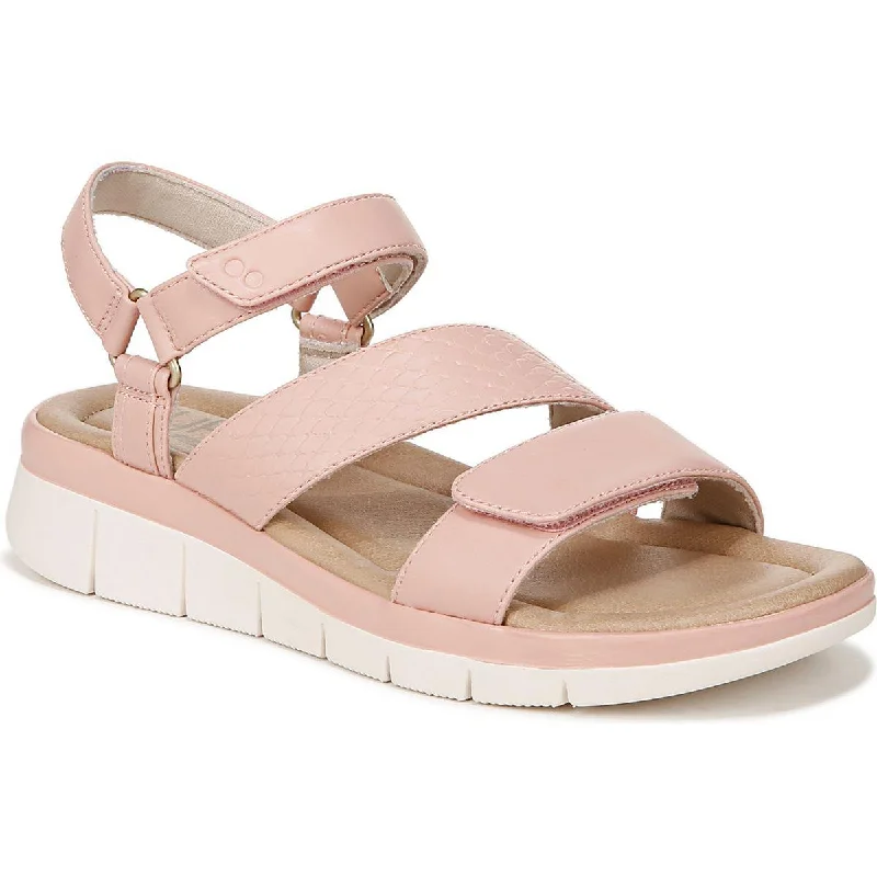 Women's Ankle - Strap Sandals with a Block Heel in Red for a Sophisticated StyleRyka Womens Elite Faux Leather Strappy Sandals