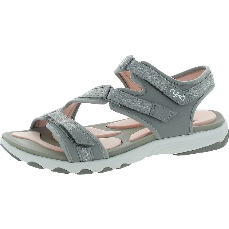 Lightweight Women's Mesh - Paneled Sandals in Yellow for BreathabilityRyka Womens Ginger Faux Leather Flats Sport Sandals