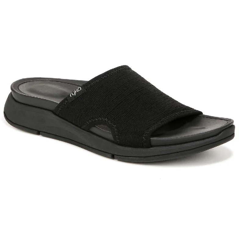 Adjustable Strap Women's Sandals with a Padded Heel in Pink for a Custom FitRyka Womens Transcend Slip-On Casual Slide Sandals Adjustable Strap Women's Sandals with a Padded Heel in Pink for a Custom FitRyka Womens Transcend Slip-On Casual Slide Sandals