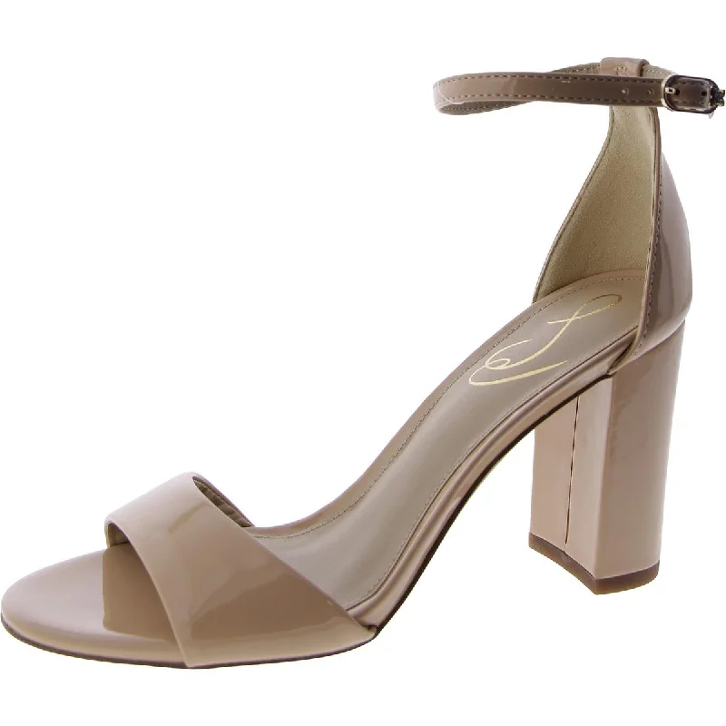 Women's Sandals with a Floral - Printed Upper in Pink for a Feminine Spring LookSam Edelman Womens Robyn Patent Block Heel Ankle Strap Women's Sandals with a Floral - Printed Upper in Pink for a Feminine Spring LookSam Edelman Womens Robyn Patent Block Heel Ankle Strap
