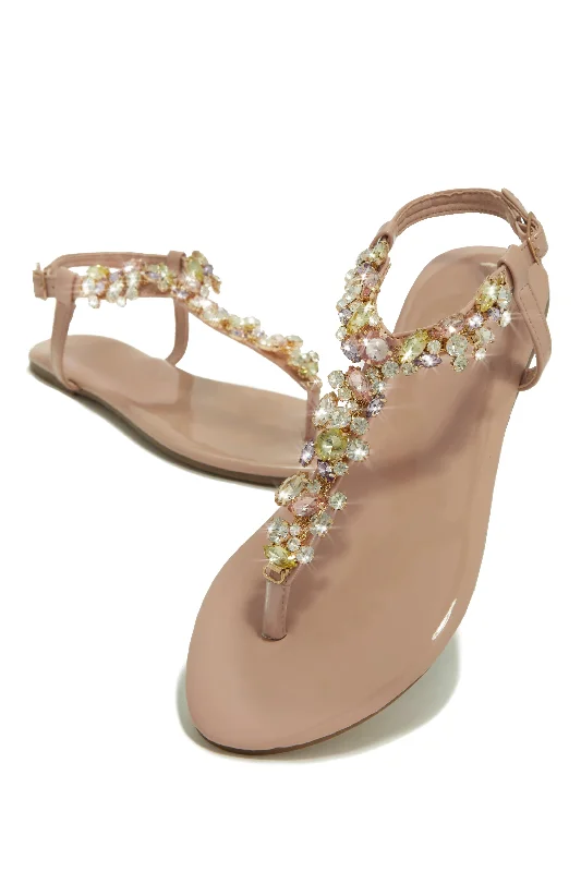 Orthopedic Women's Sandals with Arch Support in Gray for Foot HealthSantorini Beaches Embellished Sandals - Nude Orthopedic Women's Sandals with Arch Support in Gray for Foot HealthSantorini Beaches Embellished Sandals - Nude