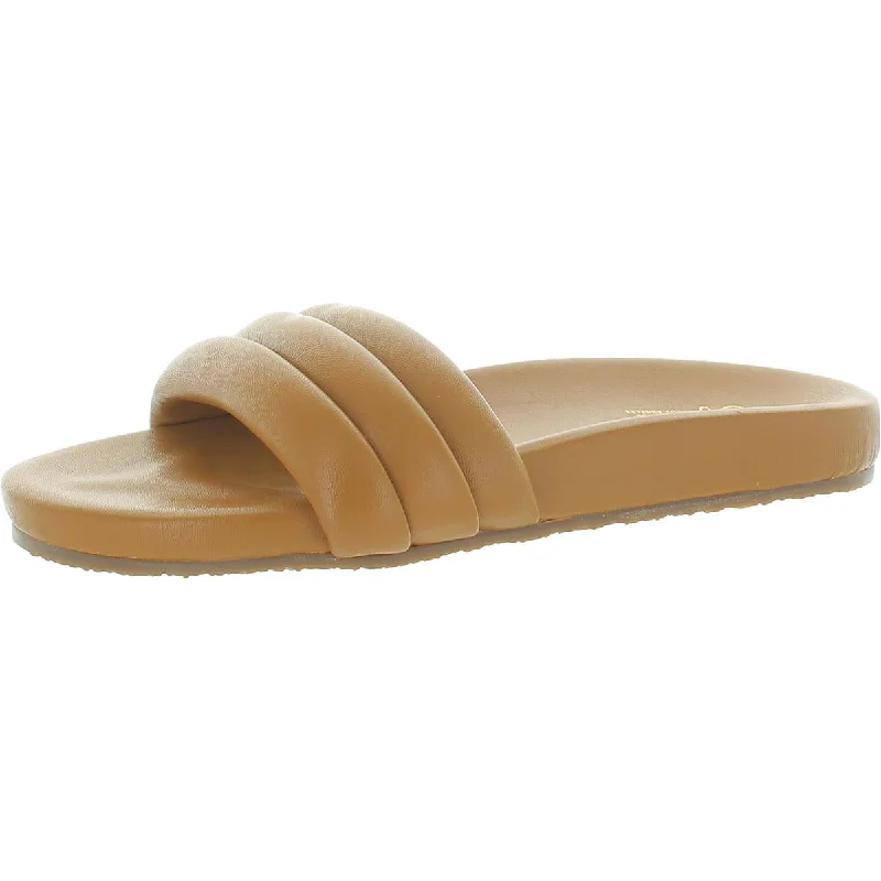 Women's Ankle - Strap Sandals with a Block Heel in Red for a Sophisticated StyleSeychelles Womens Low Key Leather Slip On Slide Sandals