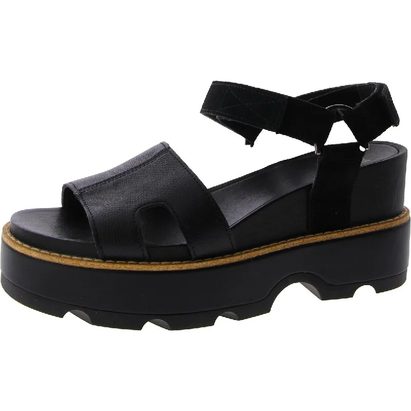 Elastic - Strap Women's Sandals with a Padded Toe in Teal for Easy On - and - OffSorel Womens Joanie IV Cut-Out Wedge Sandals