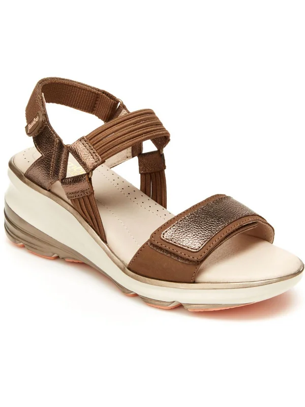 Sustainable Women's Recycled Material Sandals in Beige for Eco - Conscious ShoppersSustainable Women's Recycled Material Sandals in Beige for Eco - Conscious ShoppersSt Tropez Womens Slingback Open Toe Wedge Sandals
