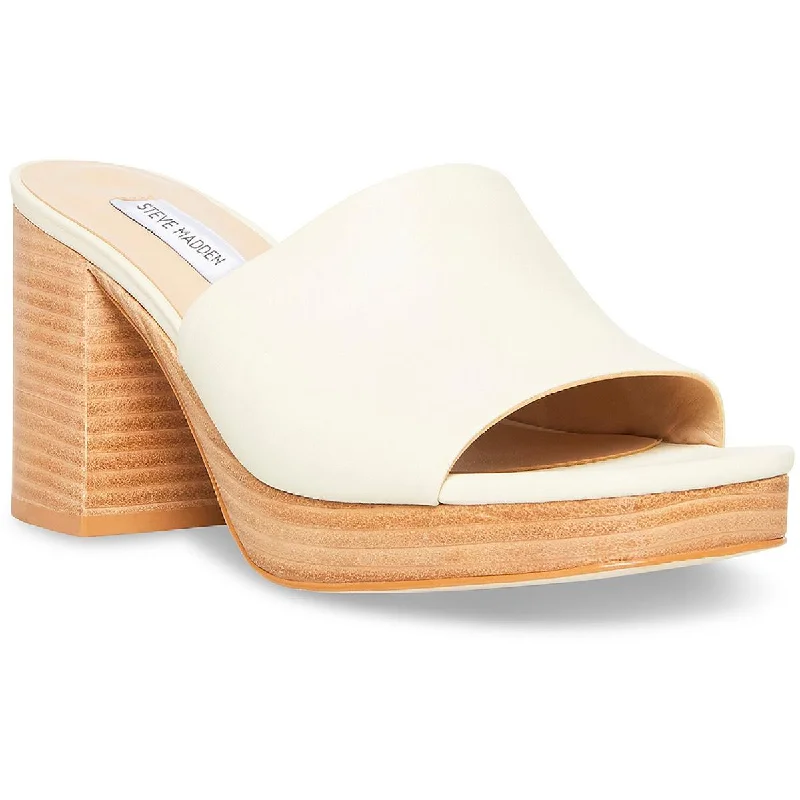 Anti - Slip Women's Sandals with a Grooved Sole in Green for Outdoor AdventuresSteve Madden Womens Elda Breathable Slide On Heels