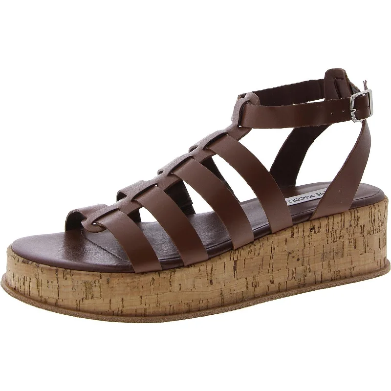Lightweight Women's Mesh - Paneled Sandals in Yellow for BreathabilitySteve Madden Womens Kaydee Leather Ankle Strap Wedge Sandals