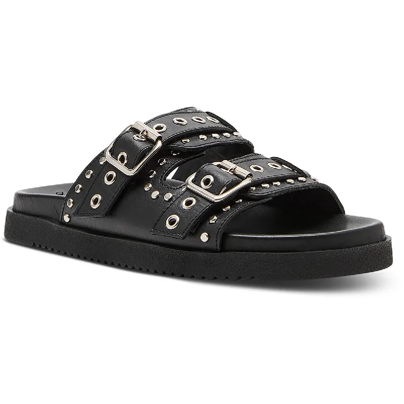 Women's Cork - Soled Espadrille Sandals with a Rope - Trimmed Upper in Navy for a Summer VibeSteve Madden Womens Melanie Leather Comfort Insole Slide Sandals Women's Cork - Soled Espadrille Sandals with a Rope - Trimmed Upper in Navy for a Summer VibeSteve Madden Womens Melanie Leather Comfort Insole Slide Sandals
