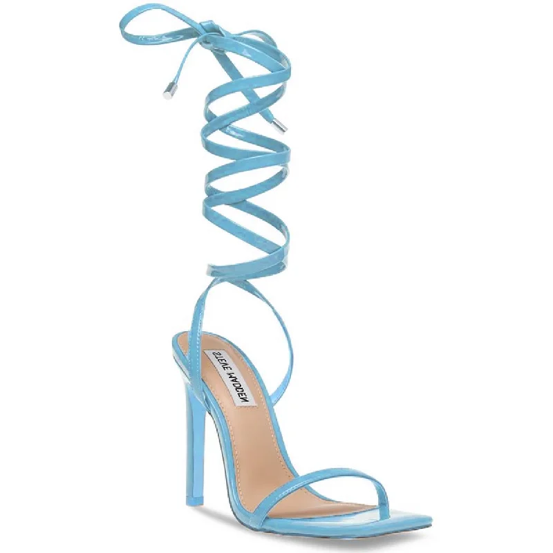 Women's Sandals with a Glitter - Coated Strap in Gold for a Sparkly Summer OutfitWomen's Sandals with a Glitter - Coated Strap in Gold for a Sparkly Summer OutfitSteve Madden Womens Uplift Strappy Square Toe Heel Sandals