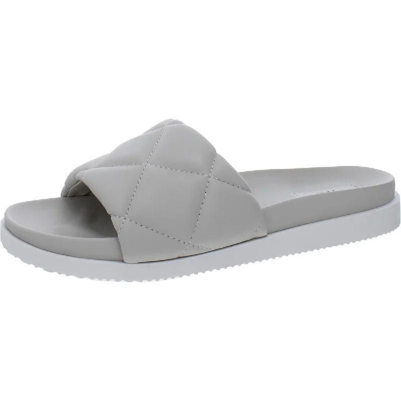Women's Cork - Soled Espadrille Sandals with a Rope - Trimmed Upper in Navy for a Summer VibeSteven New York Womens LENZ Quilted Slip On Slide Sandals Women's Cork - Soled Espadrille Sandals with a Rope - Trimmed Upper in Navy for a Summer VibeSteven New York Womens LENZ Quilted Slip On Slide Sandals