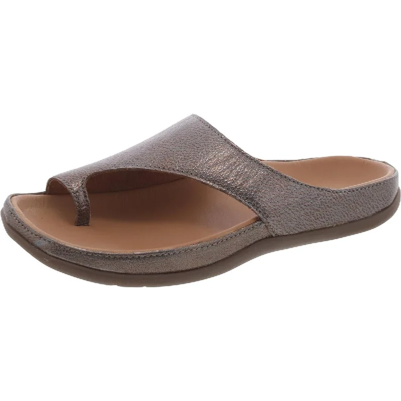 Adjustable Strap Women's Sandals with a Padded Heel in Pink for a Custom FitStrive Womens Leather Slip On Slide Sandals