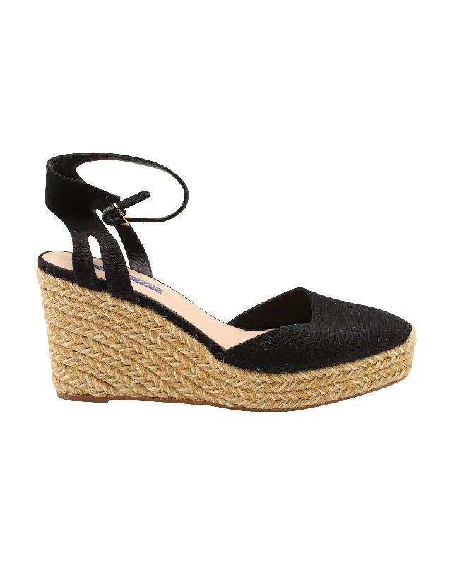 Anti - Slip Women's Sandals with a Grooved Sole in Green for Outdoor AdventuresStuart Weitzman Espadrille Wedge Sandals in Black Canvas Anti - Slip Women's Sandals with a Grooved Sole in Green for Outdoor AdventuresStuart Weitzman Espadrille Wedge Sandals in Black Canvas