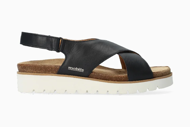 Women's Leather - Strapped Sandals with a Braided Detail in Brown for a Rustic AppealWomen's Leather - Strapped Sandals with a Braided Detail in Brown for a Rustic AppealTally - Night Blue