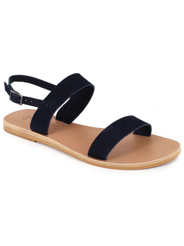 Waterproof Women's Rubber Beach Sandals with Arch Support in Blue for Water ActivitiesTerri Womens Faux Leather Flat Slingback Sandals Waterproof Women's Rubber Beach Sandals with Arch Support in Blue for Water ActivitiesTerri Womens Faux Leather Flat Slingback Sandals