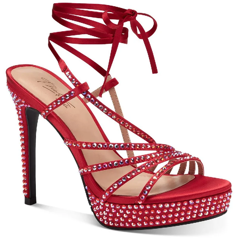Women's Sandals with a Floral - Printed Upper in Pink for a Feminine Spring LookThalia Sodi Womens Chilly Rhinestone Platform Sandals