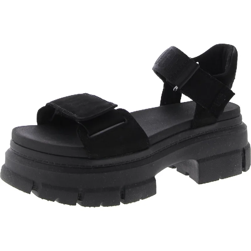 Elastic - Strap Women's Sandals with a Padded Toe in Teal for Easy On - and - OffUgg Womens Adjustable Open Toe Platform Sandals