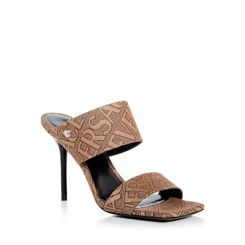 Women's Flat Slide Sandals with a Memory Foam Insole in White for All - Day ComfortVersace Womens Slip On Open Toe Heels