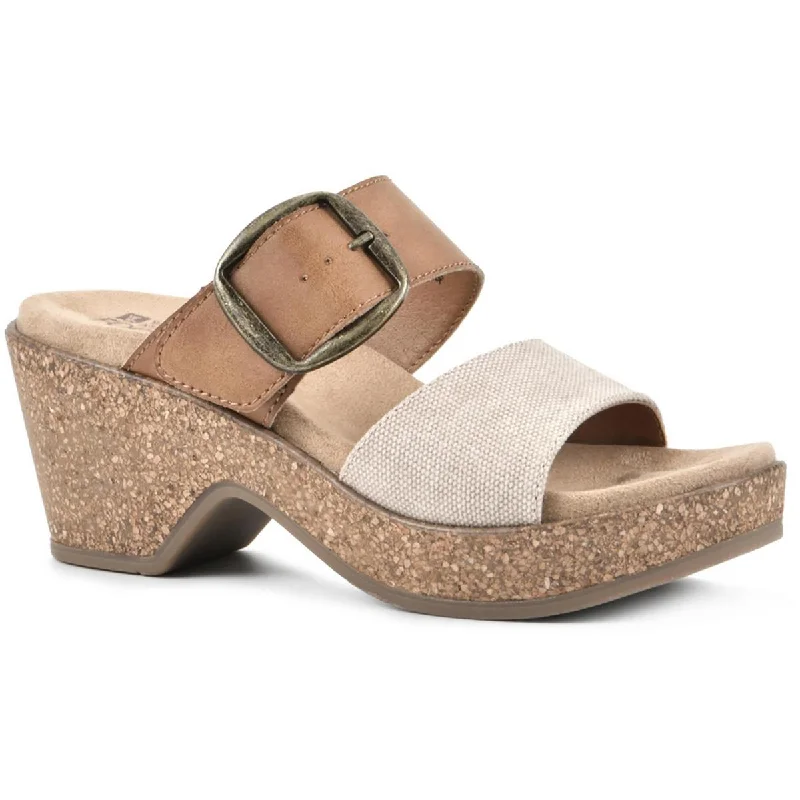 Lightweight Women's Mesh - Paneled Sandals in Yellow for BreathabilityWhite Mountain Womens Copious Heel Platform Wedge Sandals