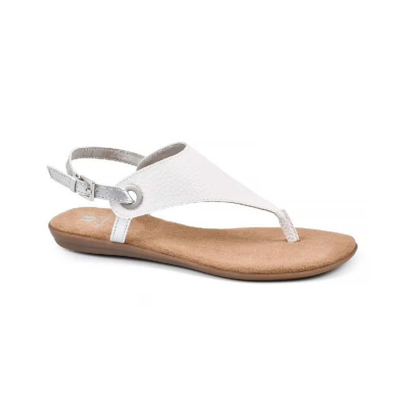 Women's Cork - Soled Espadrille Sandals with a Rope - Trimmed Upper in Navy for a Summer VibeWhite Mountain Womens London Buckle Thong Flat Sandals