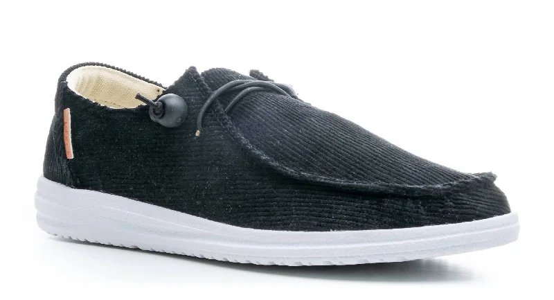 Shock - Absorbing Women's Sandals with a Soft Insole in Black for Active LifestylesWomen's Corduroy Kayak Shoes In Black Shock - Absorbing Women's Sandals with a Soft Insole in Black for Active LifestylesWomen's Corduroy Kayak Shoes In Black