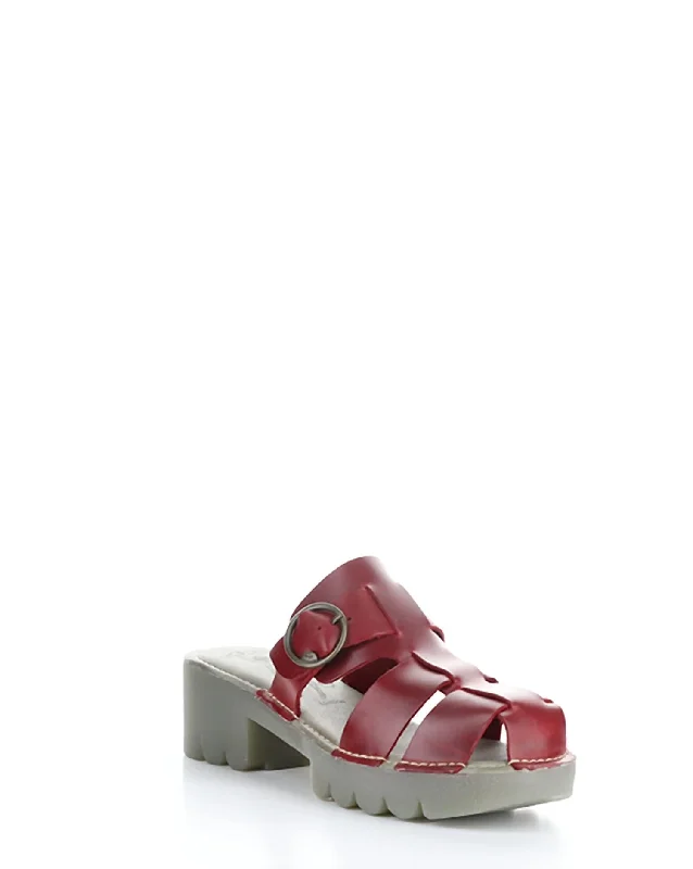 Women's Thong Sandals with a Beaded Design in Multicolor for a Beachy AestheticWomen's Envy Heeled Sandals In Red