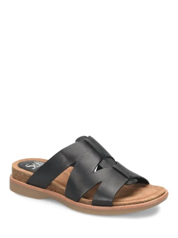 Waterproof Women's Rubber Beach Sandals with Arch Support in Blue for Water ActivitiesWomen's Shoes Balin Slides Mule Sandals In Black