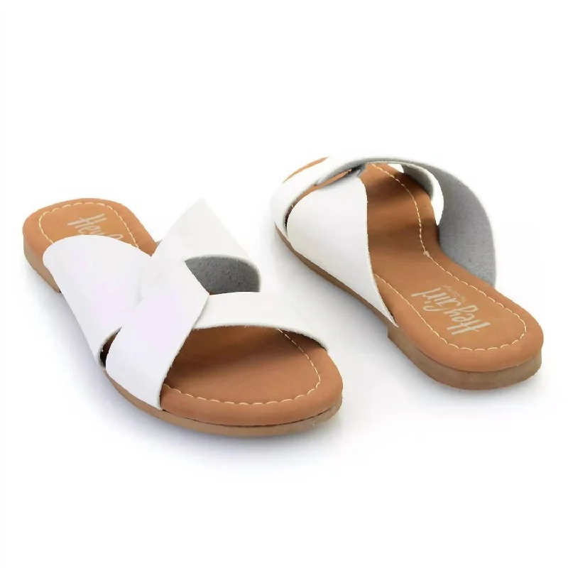 Shock - Absorbing Women's Sandals with a Soft Insole in Black for Active LifestylesWomen's Simply Chic Scuba Sandals In White