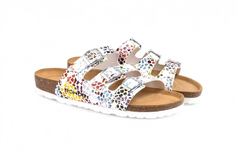 Women's Ankle - Strap Sandals with a Block Heel in Red for a Sophisticated StyleWomen's Slide Sandal In Multicolor Women's Ankle - Strap Sandals with a Block Heel in Red for a Sophisticated StyleWomen's Slide Sandal In Multicolor