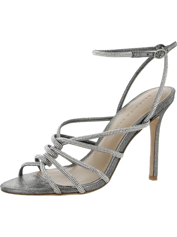 gunmetal/crystal leather