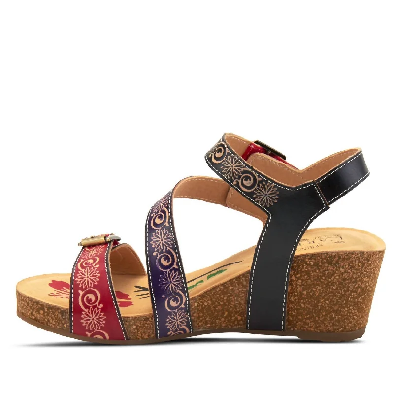 Adjustable Strap Women's Sandals with a Padded Heel in Pink for a Custom FitWomen's Tanja Strap Sandals In Red Multi Adjustable Strap Women's Sandals with a Padded Heel in Pink for a Custom FitWomen's Tanja Strap Sandals In Red Multi
