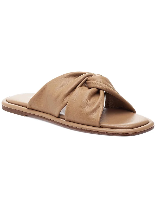 Sustainable Women's Recycled Material Sandals in Beige for Eco - Conscious ShoppersSustainable Women's Recycled Material Sandals in Beige for Eco - Conscious ShoppersYaya  Womens Leather Slip On Slide Sandals