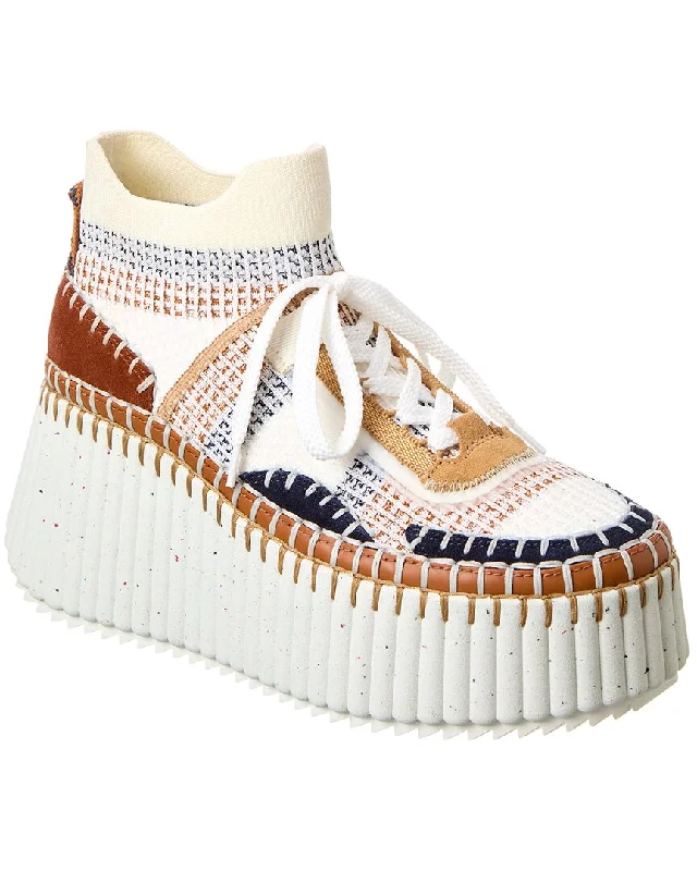 Foldable Women's Travel Sneakers for Compact Storage in LuggageChloé Nama Knit Platform Sneaker Foldable Women's Travel Sneakers for Compact Storage in LuggageChloé Nama Knit Platform Sneaker