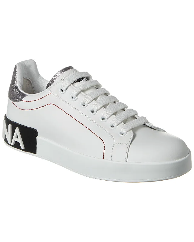 Women's Sneakers with Heel - Stabilizing Technology for Better Balance During RunningDolce & Gabbana Portofino Leather Sneaker Women's Sneakers with Heel - Stabilizing Technology for Better Balance During RunningDolce & Gabbana Portofino Leather Sneaker