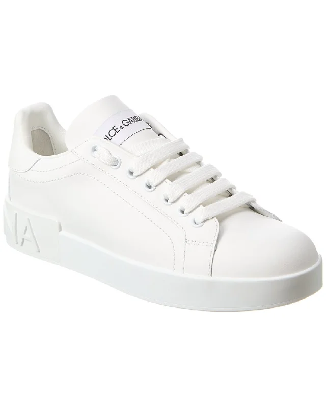 Vegan - Friendly Women's Sneakers Made from Recycled Materials for an Eco - Conscious ChoiceDolce & Gabbana Portofino Leather Sneaker Vegan - Friendly Women's Sneakers Made from Recycled Materials for an Eco - Conscious ChoiceDolce & Gabbana Portofino Leather Sneaker