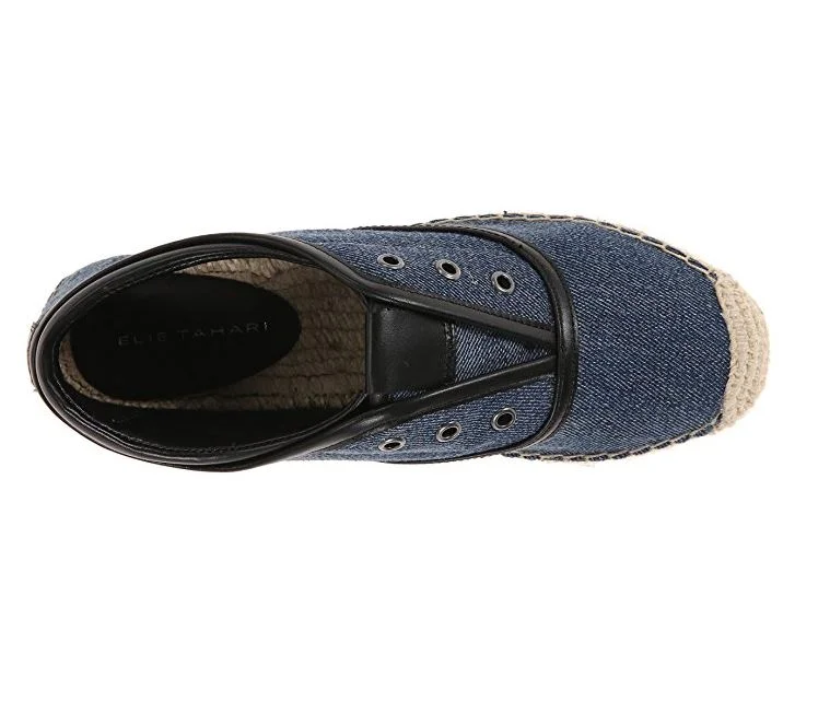 Lightweight Knit Women's Sneakers with Arch Support for All - Day ComfortElie Tahari Women's Mako Denim Blue Slip-On Oxford Espadrille Sneakers Shoes Lightweight Knit Women's Sneakers with Arch Support for All - Day ComfortElie Tahari Women's Mako Denim Blue Slip-On Oxford Espadrille Sneakers Shoes