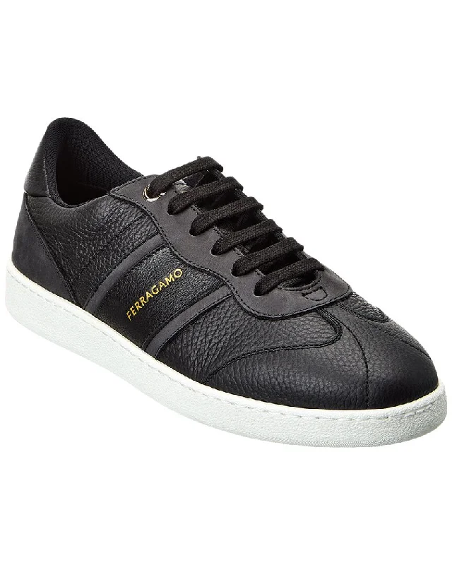 Sparkly Rhinestone - Embellished Women's Sneakers for a Glamorous and Eye - Catching LookFerragamo Achille Leather Sneaker Sparkly Rhinestone - Embellished Women's Sneakers for a Glamorous and Eye - Catching LookFerragamo Achille Leather Sneaker