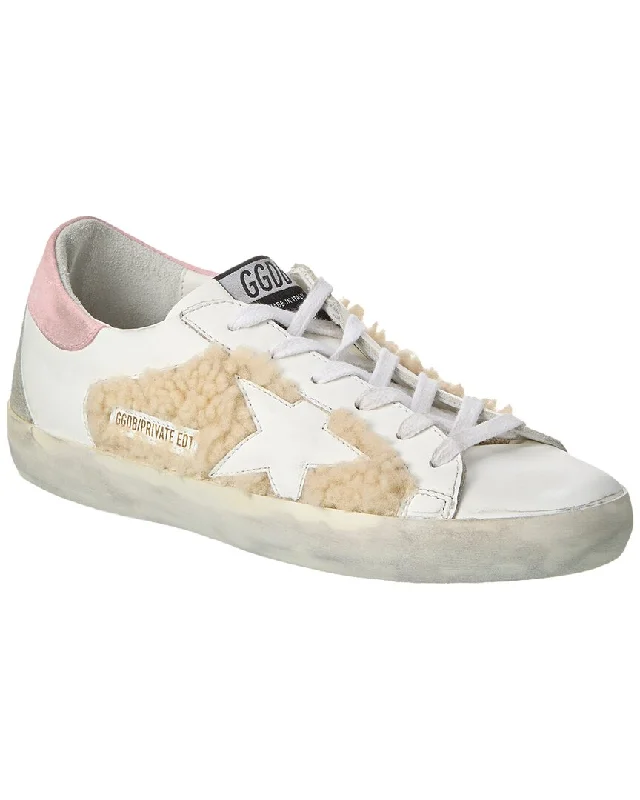 Lace - Up Women's Athletic Sneakers with Shock - Absorbing Midsoles for Intense WorkoutsGolden Goose Superstar Shearling & Leather Sneaker Lace - Up Women's Athletic Sneakers with Shock - Absorbing Midsoles for Intense WorkoutsGolden Goose Superstar Shearling & Leather Sneaker