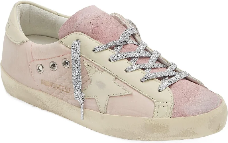Water - Resistant Women's Hiking Sneakers with Traction Outsoles for Outdoor AdventuresGolden Goose Women Super Star Pink Lace Up Leather Suede Sneakers Water - Resistant Women's Hiking Sneakers with Traction Outsoles for Outdoor AdventuresGolden Goose Women Super Star Pink Lace Up Leather Suede Sneakers