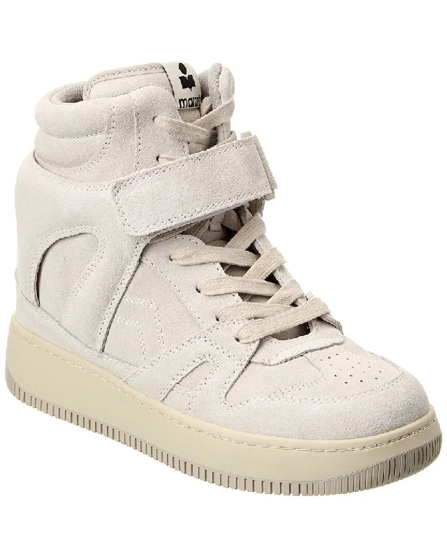Women's Sneakers with Adjustable Straps for a Customized Fit During High - Impact ExercisesIsabel Marant Ellyn Suede High-Top Wedge Sneaker Women's Sneakers with Adjustable Straps for a Customized Fit During High - Impact ExercisesIsabel Marant Ellyn Suede High-Top Wedge Sneaker