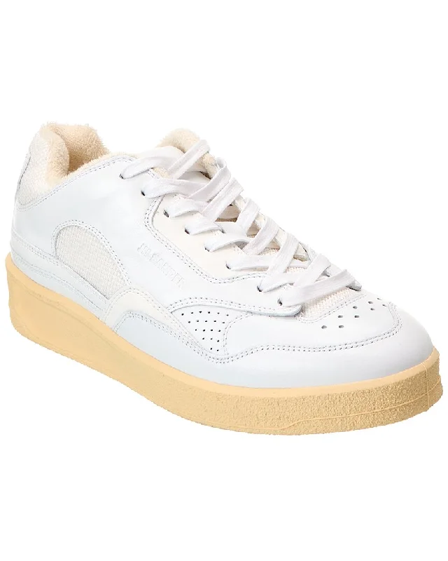 Sparkly Rhinestone - Embellished Women's Sneakers for a Glamorous and Eye - Catching LookJil Sander Leather & Mesh Sneaker Sparkly Rhinestone - Embellished Women's Sneakers for a Glamorous and Eye - Catching LookJil Sander Leather & Mesh Sneaker