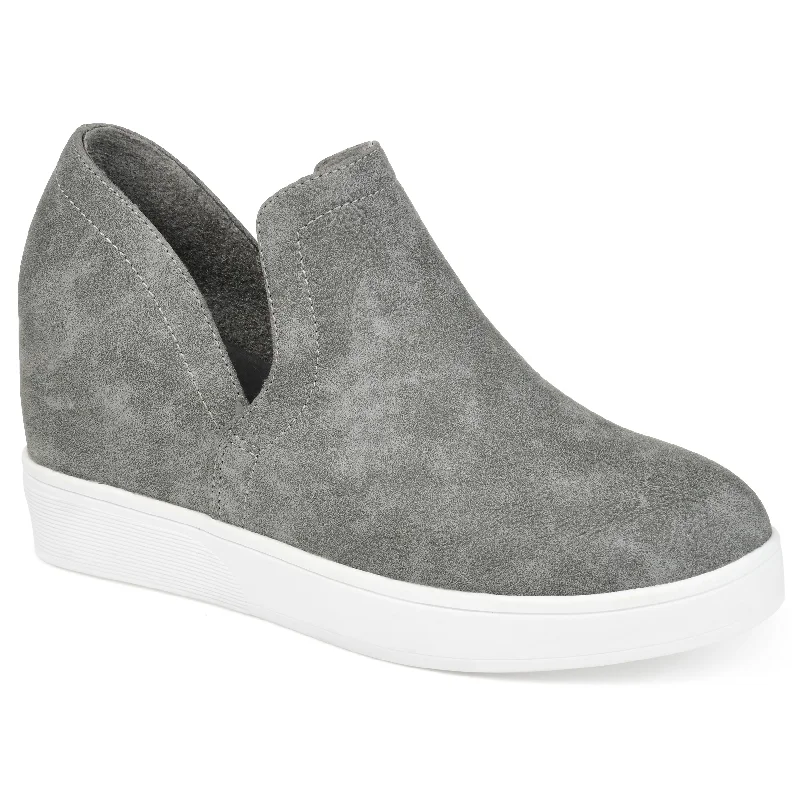 Wide - Width Women's Sneakers for Comfortable Fit for Those with Wider FeetJournee Collection Women's Cardi Sneaker Wedge Wide - Width Women's Sneakers for Comfortable Fit for Those with Wider FeetJournee Collection Women's Cardi Sneaker Wedge