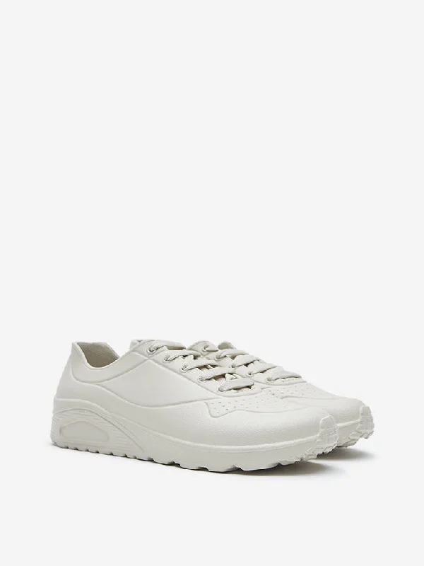Women's Sneakers with Hidden Wedges for a Subtle Height Boost and Added StyleLUNA BLU Ivory Lace-Up Sneakers Women's Sneakers with Hidden Wedges for a Subtle Height Boost and Added StyleLUNA BLU Ivory Lace-Up Sneakers
