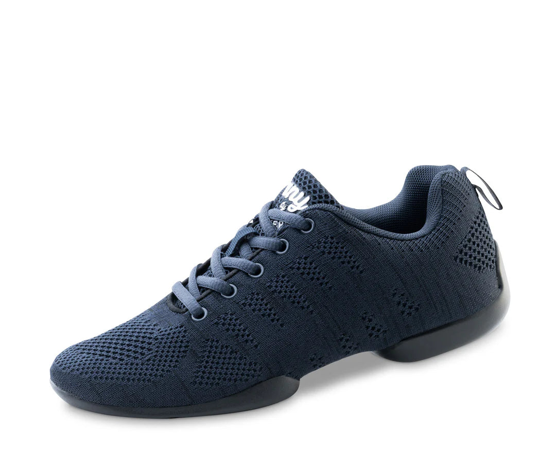 Breathable Mesh Women's Running Sneakers with Reflective Trim for Nighttime JoggingWerner Kern 130_Sale Ladies Practice Dance Sneakers in Blue Knit with Split-Soles Breathable Mesh Women's Running Sneakers with Reflective Trim for Nighttime JoggingWerner Kern 130_Sale Ladies Practice Dance Sneakers in Blue Knit with Split-Soles