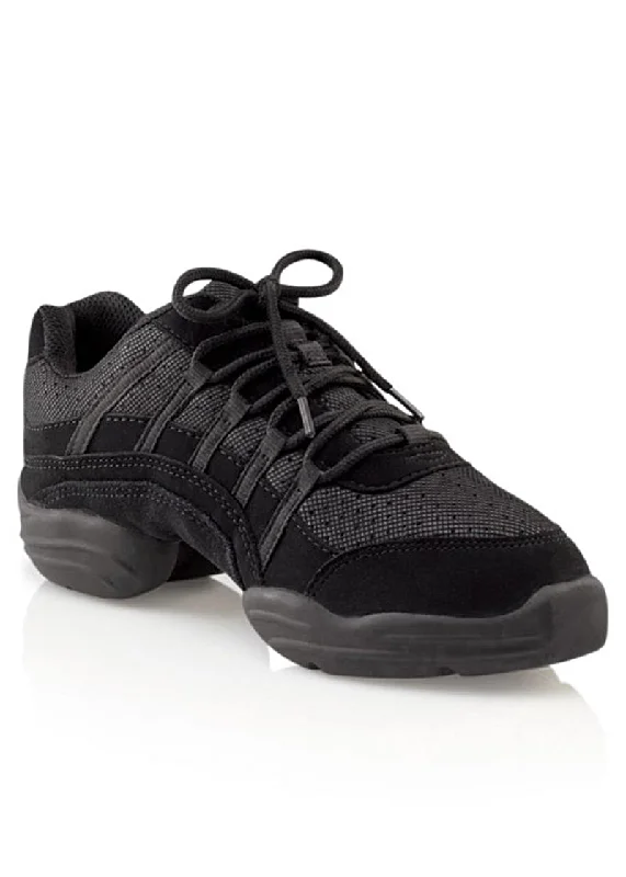 High - Top Women's Leather Sneakers in Black for a Stylish and Durable OptionRock It Split-Sole Dansneaker® High - Top Women's Leather Sneakers in Black for a Stylish and Durable OptionRock It Split-Sole Dansneaker®