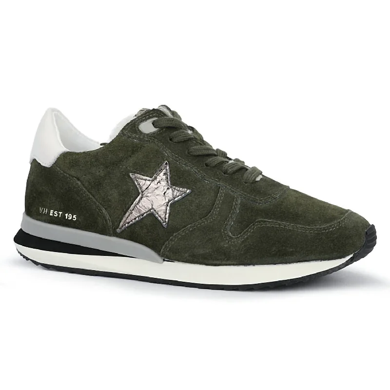 Chunky - Sole Women's Platform Sneakers in White for a Trendy Street Style LookRock Star Sneakers In Olive Chunky - Sole Women's Platform Sneakers in White for a Trendy Street Style LookRock Star Sneakers In Olive