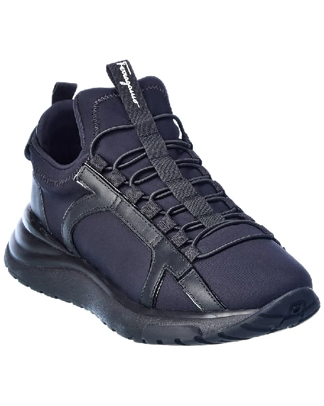 Sparkly Rhinestone - Embellished Women's Sneakers for a Glamorous and Eye - Catching LookSalvatore Ferragamo Shiro Neoprene & Leather Sneaker Sparkly Rhinestone - Embellished Women's Sneakers for a Glamorous and Eye - Catching LookSalvatore Ferragamo Shiro Neoprene & Leather Sneaker