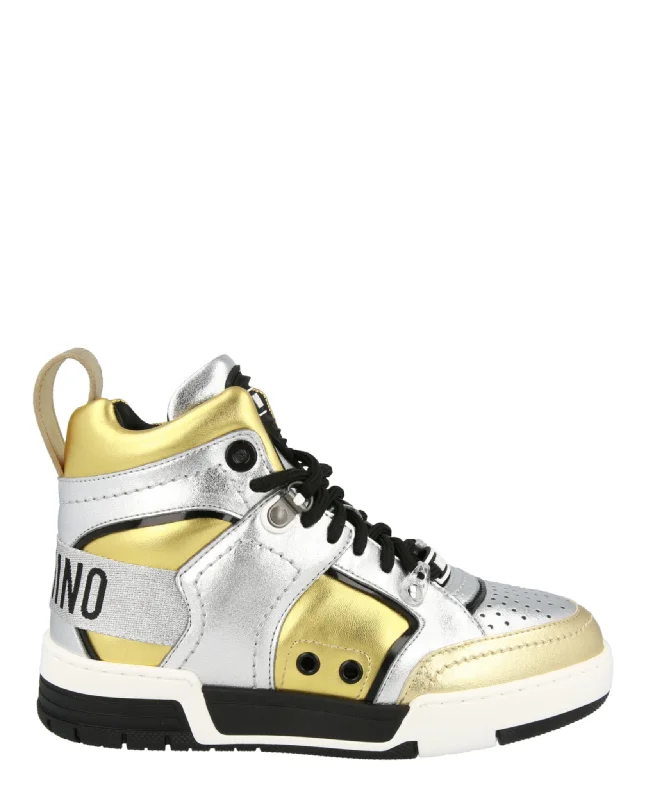Chunky - Sole Women's Platform Sneakers in White for a Trendy Street Style LookStreetball Asymmetrical High-Top Sneakers Chunky - Sole Women's Platform Sneakers in White for a Trendy Street Style LookStreetball Asymmetrical High-Top Sneakers