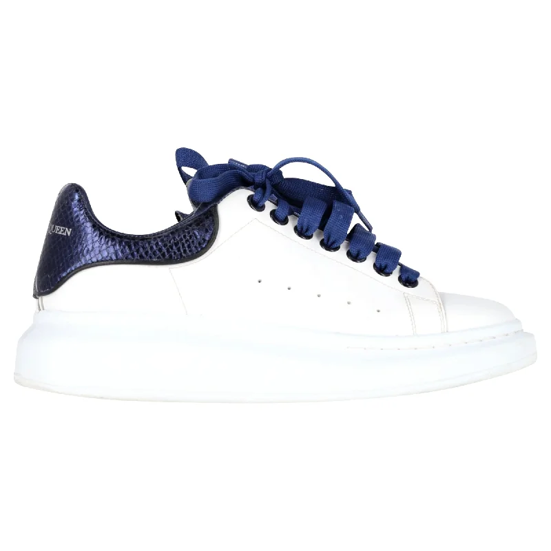 Patterned Print Women's Sneakers in Floral Designs for a Feminine and Fashion - Forward LookAlexander McQueen Oversized Sneakers in White and Blue Leather Patterned Print Women's Sneakers in Floral Designs for a Feminine and Fashion - Forward LookAlexander McQueen Oversized Sneakers in White and Blue Leather